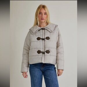 Plaid Toggle Women's Jacket